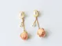 Picture of Pearl Rose Dangling Earrings