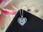 Picture of Heart Forget Me Not Necklace