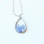 Picture of Water Drop Forget Me Not Flower Jewelry