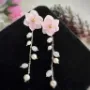 Picture of Real Hydrangea and Pearl Earrings