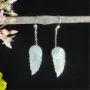 Picture of Handmade Real Mother of Pearl Leaf Earrings