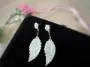 Picture of Real Mother of Pearl Flower and Leaf Earrings