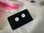 Picture of Sterling Silver White Real Mother of Pearl Stud Earring