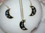 Picture of Moon Pressed Flower Necklace and Earring Set 