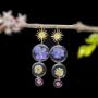 Picture of Bohemian Real Flower Earrings