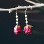 Picture of Real Rose Earrings