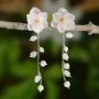 Picture of Real Hydrangea and Pearl Earrings