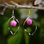 Picture of Real Rose Leaf Shape Earrings