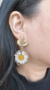 Picture of Handmade White Daisy Earrings