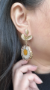 Picture of Handmade White Daisy Earrings