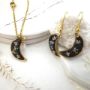 Picture of Moon Pressed Flower Necklace and Earring Set 