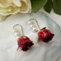 Picture of Real Hawaiian Rose Earrings