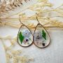 Picture of Forget Me Not Flower Waterdrop Earrings