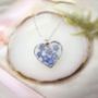 Picture of Heart Forget Me Not Necklace