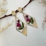 Picture of Pressed Rose Dangle Earrings