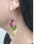 Picture of Pressed Rose Dangle Earrings