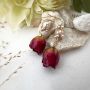 Picture of Pearl Rose Earrings