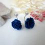 Picture of Handmade Real Blue Rose Stud Earrings