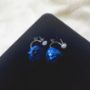 Picture of Handmade Real Blue Rose Stud Earrings