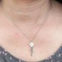 Picture of Mother of Pearl Rose Necklace