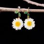 Picture of Daisy Pressed Flower Earrings