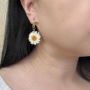 Picture of Daisy Pressed Flower Earrings