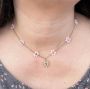 Picture of Rose Quartz Flower Choker