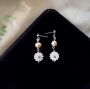 Picture of Dainty Mother of Pearl Daisy Earrings