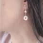 Picture of Dainty Mother of Pearl Daisy Earrings