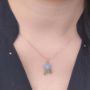 Picture of Dainty Forget Me Not Necklace