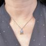 Picture of Dainty Forget Me Not Necklace