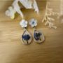 Picture of Real Forget Me Not Waterdrop Earrings