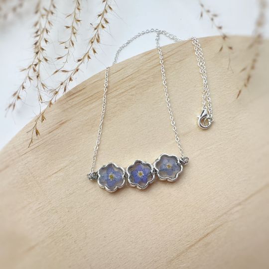 Picture of Real Forget Me Not Necklace