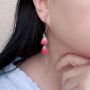 Picture of Real Rose Petal Tassel Earrings