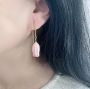 Picture of Real Bellflower Threader Earrings