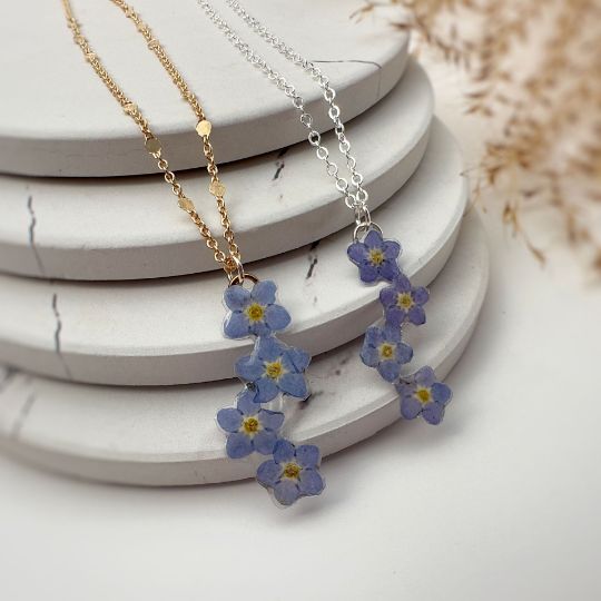 Picture of Real Forget Me Not Necklace