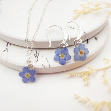 Picture of Real Forget Me Not Jewelry Set